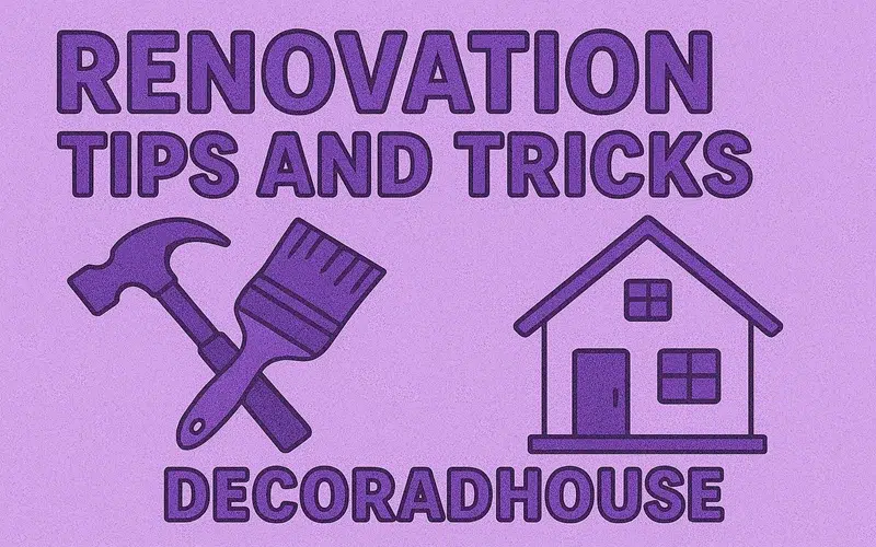 Renovation Tips And Tricks Decoradhouse