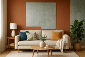 Accent Wall with Paint or Wallpaper