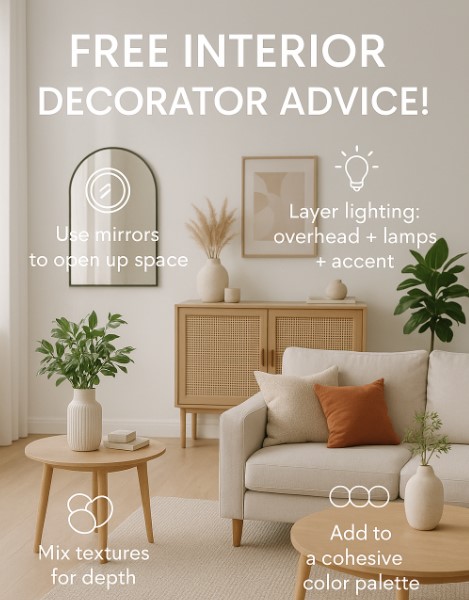 free interior decorator advice