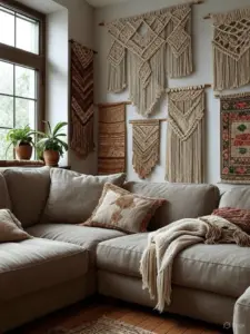 Textile Wall Hangings for Cozy Texture