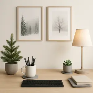 winter decor for office