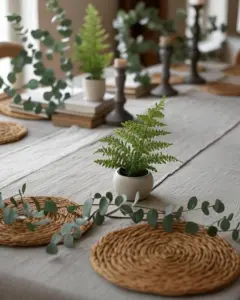 decorating dining room table