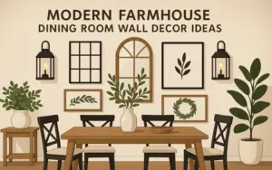 Modern Farmhouse Dining Room Wall Decor Ideas